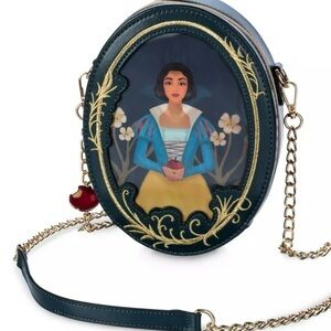 Loungefly Snow White Crossbody Bag - Navy and Gold